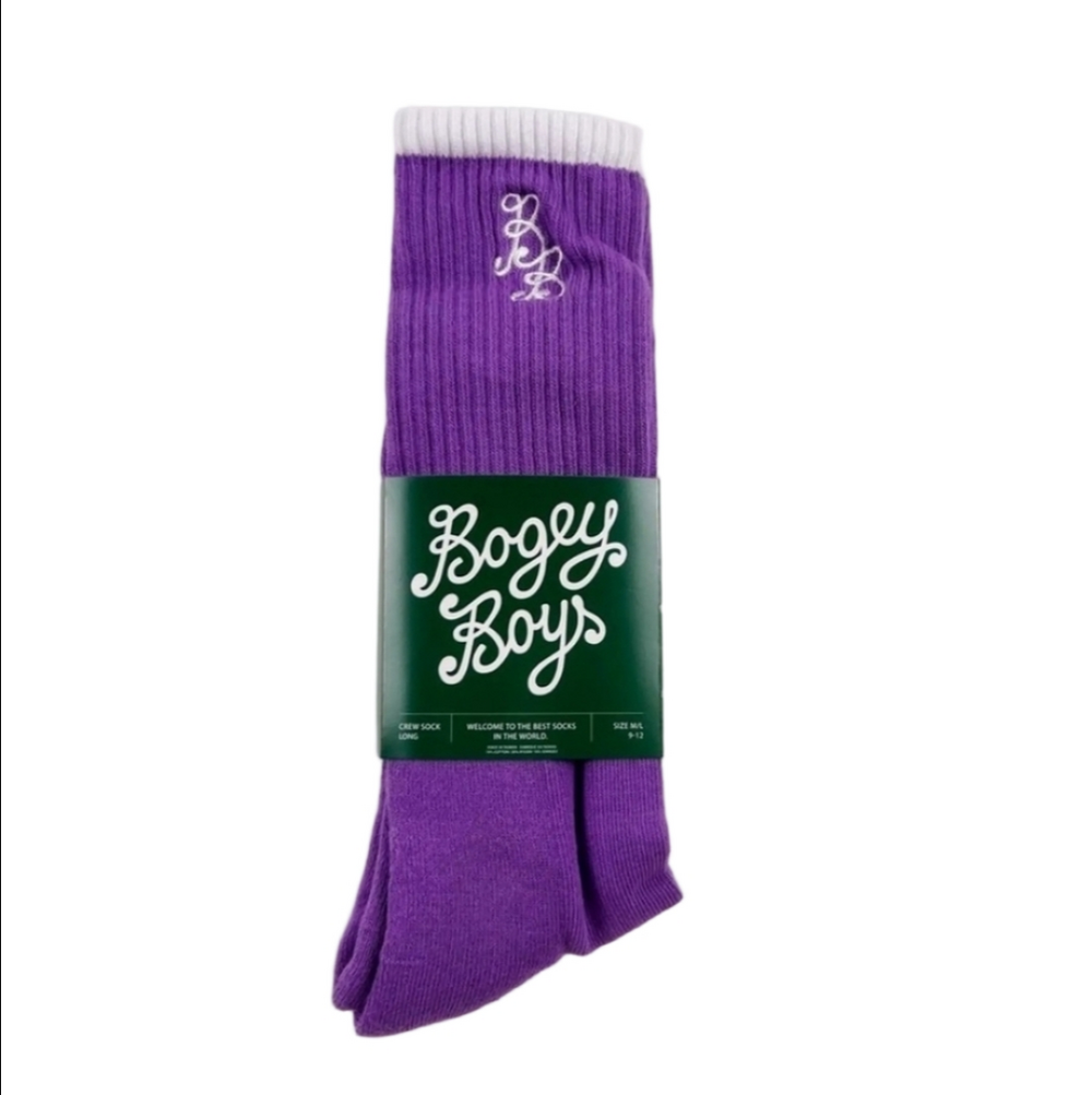 Bogey Boys Macklemore Purple Socks Men's Grape Jam